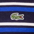 Mens Navy & Steamer Striped Crew S/s Tee Shirt 61763 by Lacoste from Hurleys