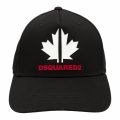 Boys Black Sports Maple Leaf Cap 75646 by Dsquared2 from Hurleys