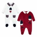Baby Red/White London Guard Two Pack Babygrow 48332 by Mayoral from Hurleys