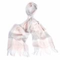 Womens Pink/Grey Tartan Lambswool Scarf 47519 by Barbour from Hurleys