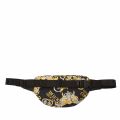 Mens Black Baroque Logo Bumbag 74308 by Versace Jeans Couture from Hurleys