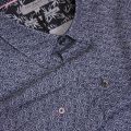 Mens Navy Lorrie Rounded Geo L/s Shirt 23661 by Ted Baker from Hurleys