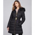 Womens Black Darley Moore Quilted Hooded Coat 100174 by Barbour International from Hurleys