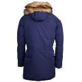 Mens Navy Fur Hood Down Parka Coat 11091 by Armani Jeans from Hurleys
