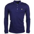 Mens Navy L/s Polo Shirt 64969 by Lyle and Scott from Hurleys