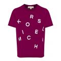 Womens Garnet Tossed Graphic Logo S/s T Shirt 43183 by Michael Kors from Hurleys