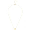 Womens Gold & Crystal Olessi Mini Pavé Bow Necklace 15997 by Ted Baker from Hurleys
