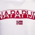 Mens Bright White Baras Hooded Sweat Top 59750 by Napapijri from Hurleys