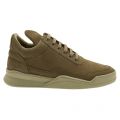Mens Dark Green Low Top Ghost Microlane Trainers 15829 by Filling Pieces from Hurleys