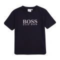 Boys Navy Graphic Logo S/s T Shirt