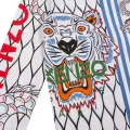 Junior Optic White Gibson Tiger L/s T Shirt 50876 by Kenzo from Hurleys