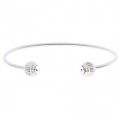 Womens Silver & Crystal Adellia Cuff Bracelet 66742 by Ted Baker from Hurleys
