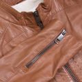 Casual Womens Light Brown Janabelle4 Leather Jacket 22187 by BOSS from Hurleys