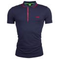 Mens Navy Paule 4 S/s Polo Shirt 15135 by BOSS from Hurleys