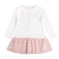 Girls Natural & Pink Voile Skirt Dress 29882 by Mayoral from Hurleys