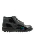 Junior Black Patent Kick Hi Shoes (12.5-2.5) 66303 by Kickers from Hurleys