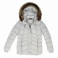 Girls Grey Bernera Quilted Hooded Coat 31246 by Barbour from Hurleys