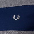 Mens French Navy Twill Jersey Panel S/s Tee Shirt 60723 by Fred Perry from Hurleys