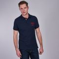 Mens Navy Chad Pique S/s Polo Shirt 76777 by Barbour Steve McQueen Collection from Hurleys