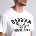 Mens White Fuse S/s T Shirt 51425 by Barbour International from Hurleys