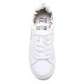 Womens White Gold Foil Emblem Trainers 103173 by Versace Jeans Couture from Hurleys