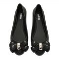 Womens Black Doll Bubble Bow Shoes 91795 by Melissa from Hurleys