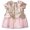 Baby Gold & Pink Sequin Scalloped Dress 65602 by Billieblush from Hurleys