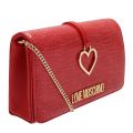 Womens Red Croc Heart Clutch Crossbody Bag 92729 by Love Moschino from Hurleys