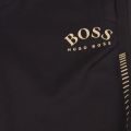 Athleisure Mens Black/Gold Headlo Win Sweat Shorts 45138 by BOSS from Hurleys