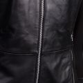 Womens Black Lilova Leather Jacket 77741 by HUGO from Hurleys