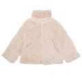 Girls Nude Pink Faux Fur Coat 29889 by Mayoral from Hurleys