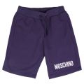 Boys Navy Branded Sweat Shorts 36104 by Moschino from Hurleys