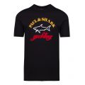 Mens Black Tri Colour Logo Custom Fit S/s T Shirt 54019 by Paul And Shark from Hurleys