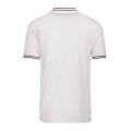 Mens Snow White Textured Panel S/s Polo Shirt 87923 by Fred Perry from Hurleys