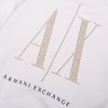 Womens White Gold Stud Icon Sweat Top 96300 by Armani Exchange from Hurleys