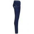Womens Blue Denim White Stitch Mid Rise Skinny Jeans 26087 by Freddy from Hurleys