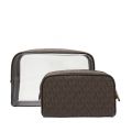 Womens Brown Jet Set Large 2 in 1 Travel Pouch 94849 by Michael Kors from Hurleys