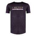 Mens Black Mora S/s T Shirt 33326 by Cruyff from Hurleys