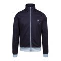 Mens Dark Airforce Contrast Trim Track Jacket 87921 by Fred Perry from Hurleys