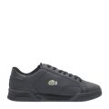 Mens Black Twin Serve Trainers 106811 by Lacoste from Hurleys