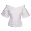 Womens Ivory Gianori Sculpted Bardot Top 37299 by Ted Baker from Hurleys