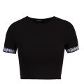 Womens Black Taped Seam S/s T-Shirt 58949 by Dsquared2 from Hurleys