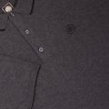 Mens Dark Grey Marl Tipped Knitted S/s Polo Shirt 26228 by Pretty Green from Hurleys