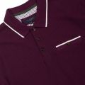 Mens Deep Purple Chorus Tipped S/s Polo Shirt 79228 by Ted Baker from Hurleys