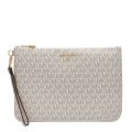 Womens Vanilla Signature Slater Large 2-in-1 Zip Wristlets 88594 by Michael Kors from Hurleys