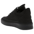 Mens Black Low Top Ripple Tonal Trainers 24547 by Filling Pieces from Hurleys