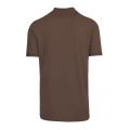 Mens Dark Brown Dereso S/s Polo Shirt 81183 by HUGO from Hurleys