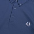 Mens Blue Button Down Collar S/s Polo Shirt 52236 by Fred Perry from Hurleys