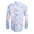 Womens Blue Acapolco Print L/s Blouse 27508 by PS Paul Smith from Hurleys