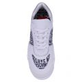 Womens White Logo Panel Trainers 105764 by Love Moschino from Hurleys